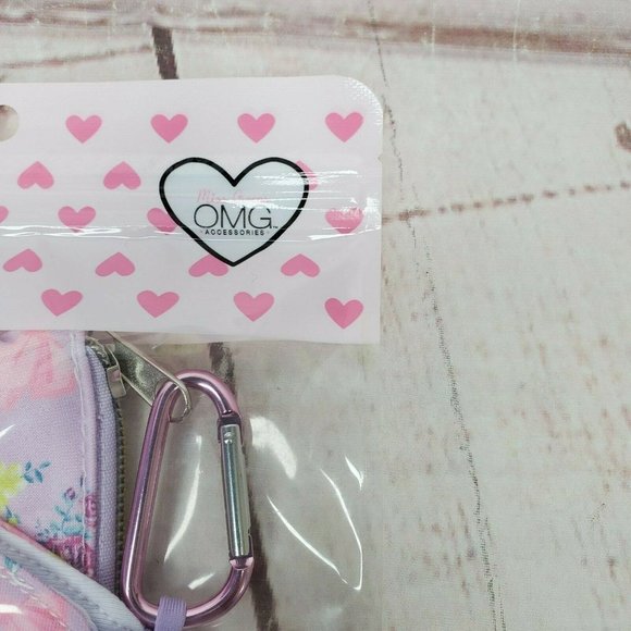 Miss Gwen's OMG Accessories Pink Floral Ribbon Love Mask And Pouch Set - Picture 10 of 12